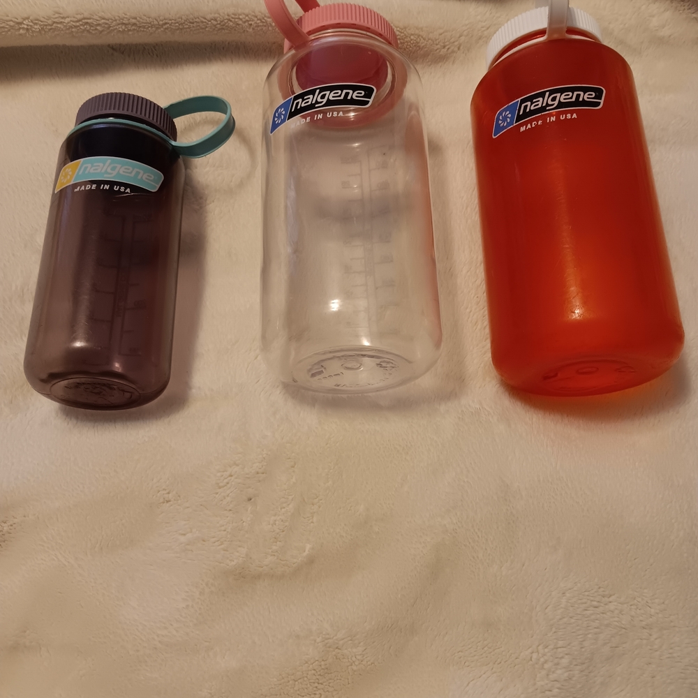 Nalgene Water Bottkes 2 Lg 1 Sml